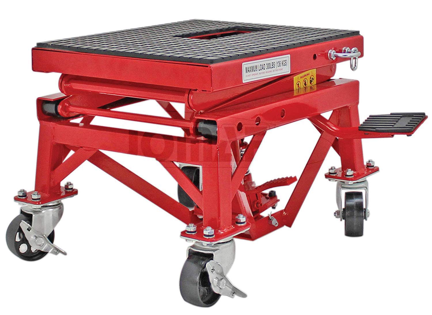 JOMAFA - ELEVADOR HIDRAULICO DE MOTOS CON RUEDAS/PLATAFORMA ELEVADORA 135 KILOS