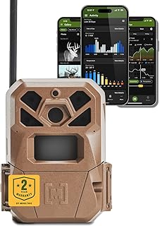 Moultrie Edge 2 Cellular Trail Camera - Auto Connect Nationwide 4G LTE - On Demand 36MP Photo - 1080P Video with HD Audio - 100 Ft Detection Range - Low Glow Flash