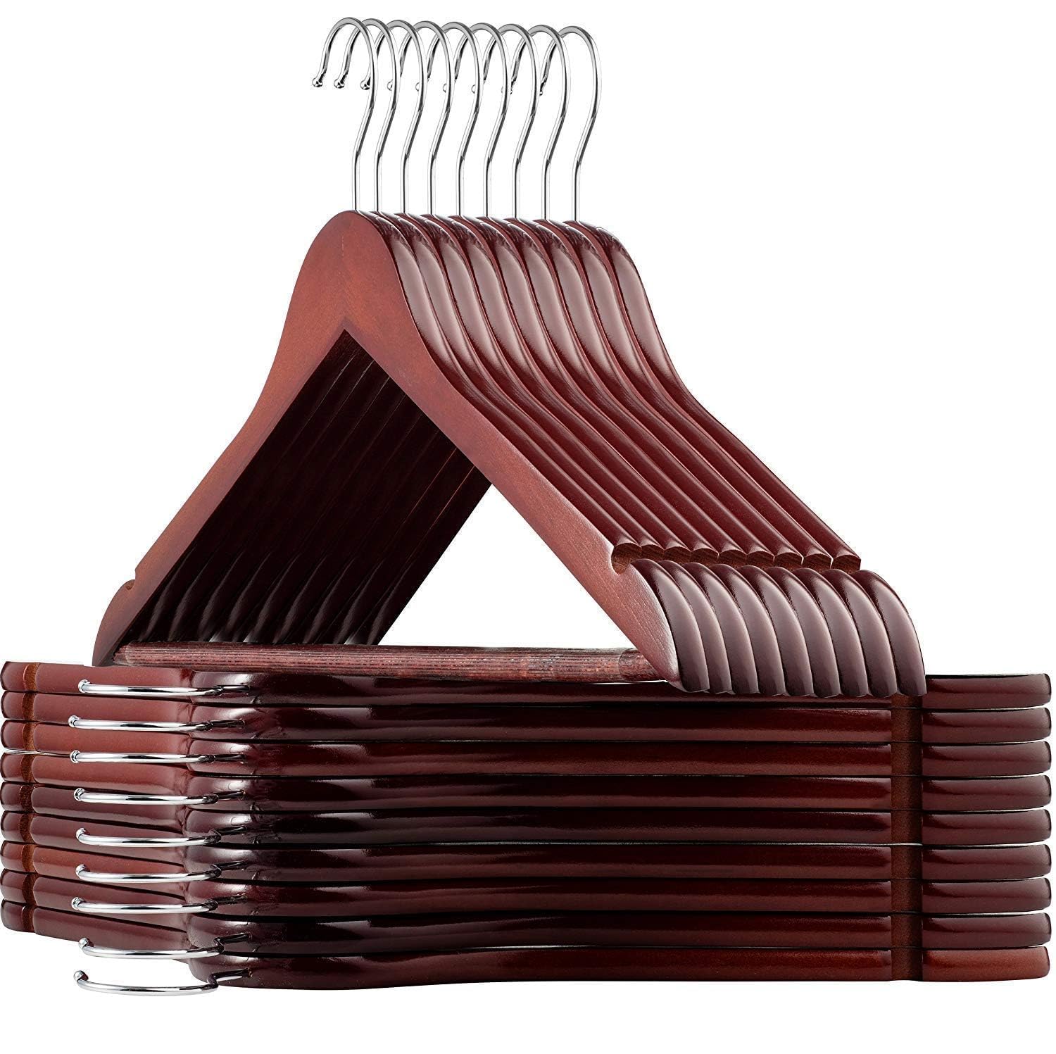 ARLICORPING Velvet Hangers Non-Slip Velvet Hangers Premium Suit Hangers Ultra Thin Space Saving 360 Degree Swivel Hook Clothes Hangers Velvet (Dark Wooden Hanger, 30) (B0CXMY6FKJ) Amazon Price History, Amazon Price Tracker