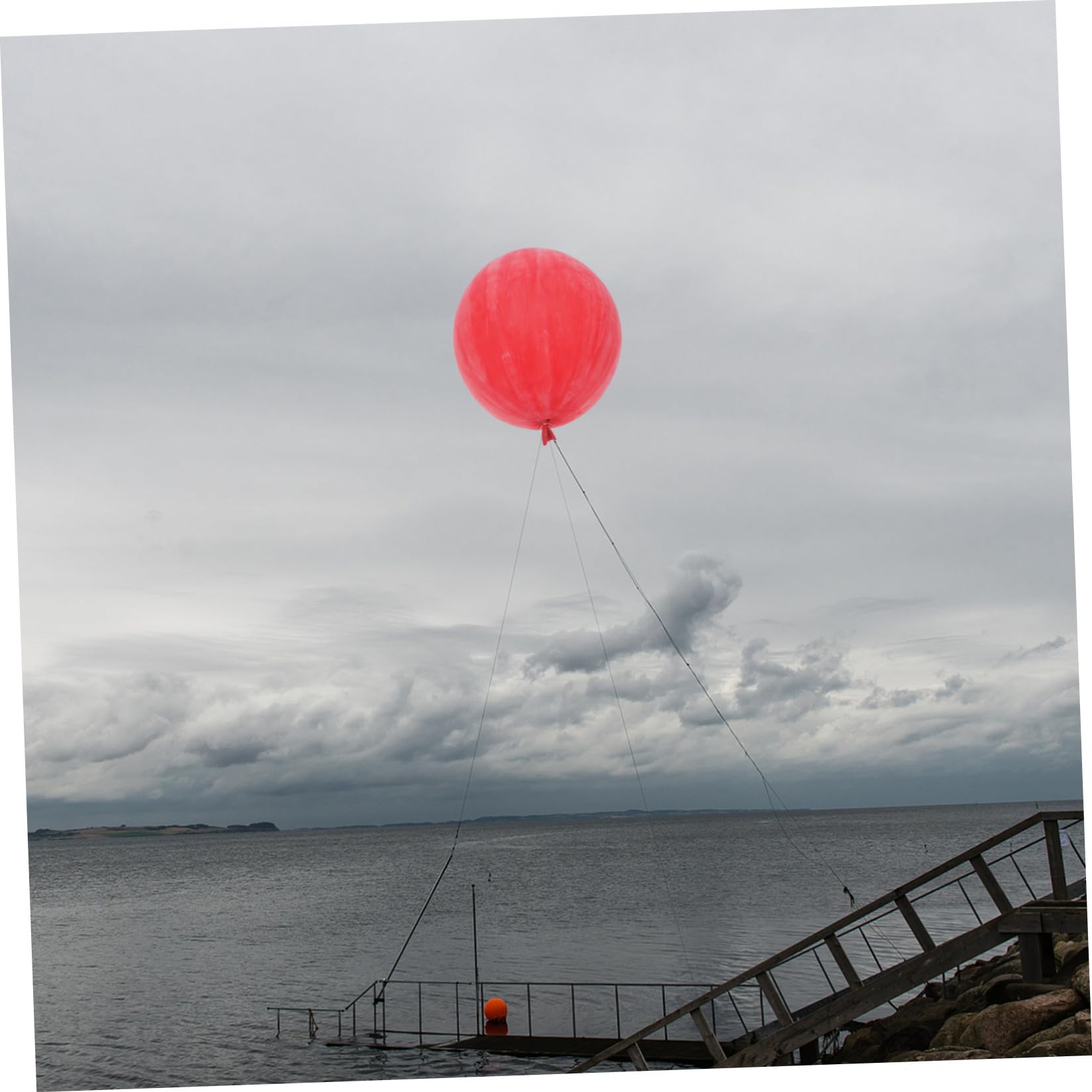Esfera de Látex Rojo de Observación Meteorológica Gigante para Estudio
