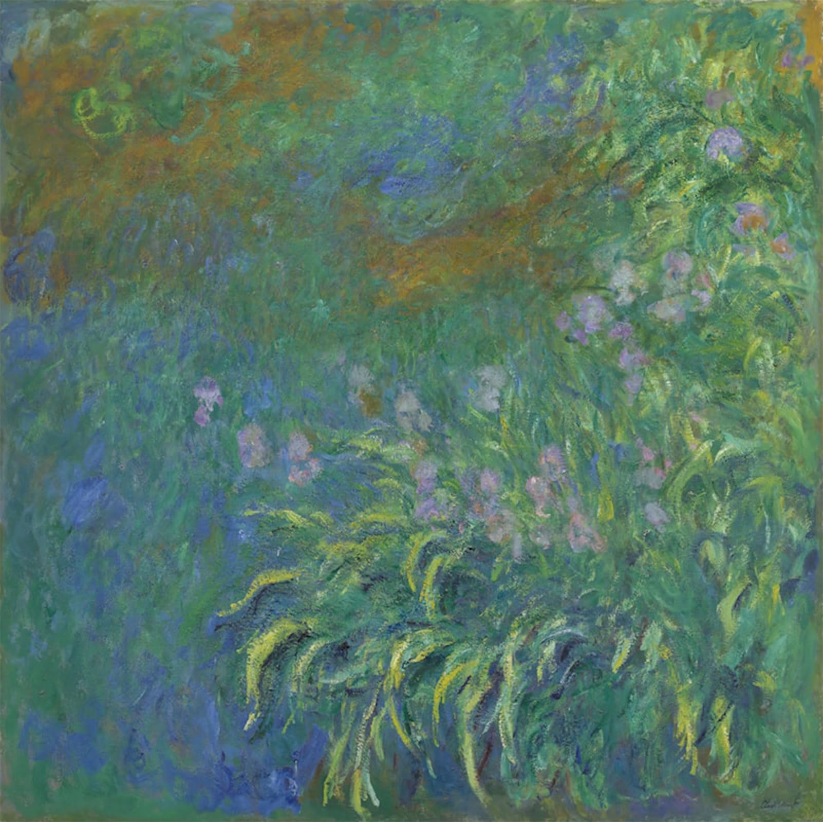 SERENDIPITP Retro Picture Poster Wall Art Pictures Painting Irises Claude Monet Wall Art Canvas Print for Wall Decor 60x90cm