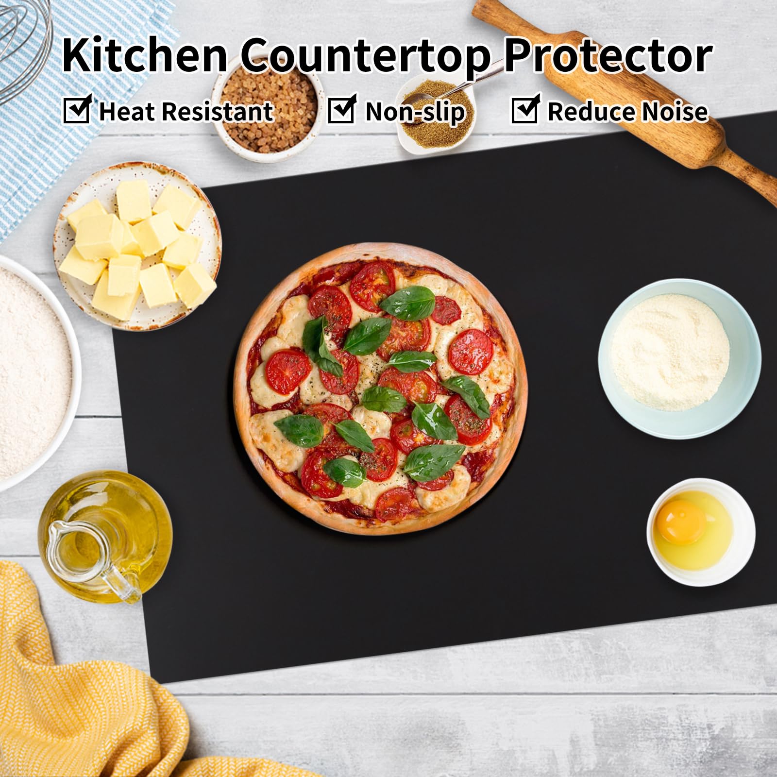 Tapis En Silicone Pour Machine à Café - 40 X 50 Cm, Antidérapant, Résistant Aux Rayures Et à La Chaleur - 2