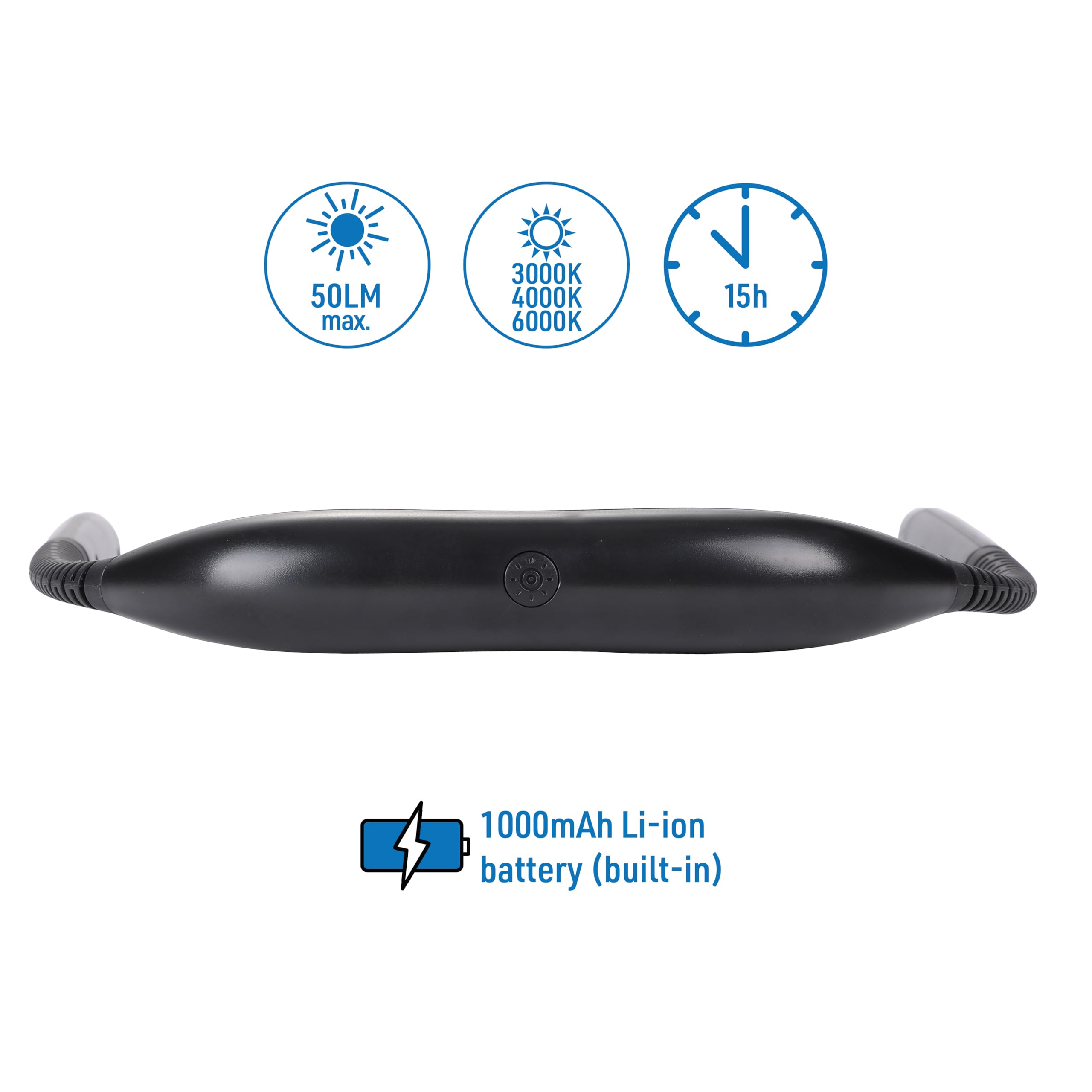 Lampada LED da lettura Electraline 50Lumen Batteria ricaricabile 1000mAh