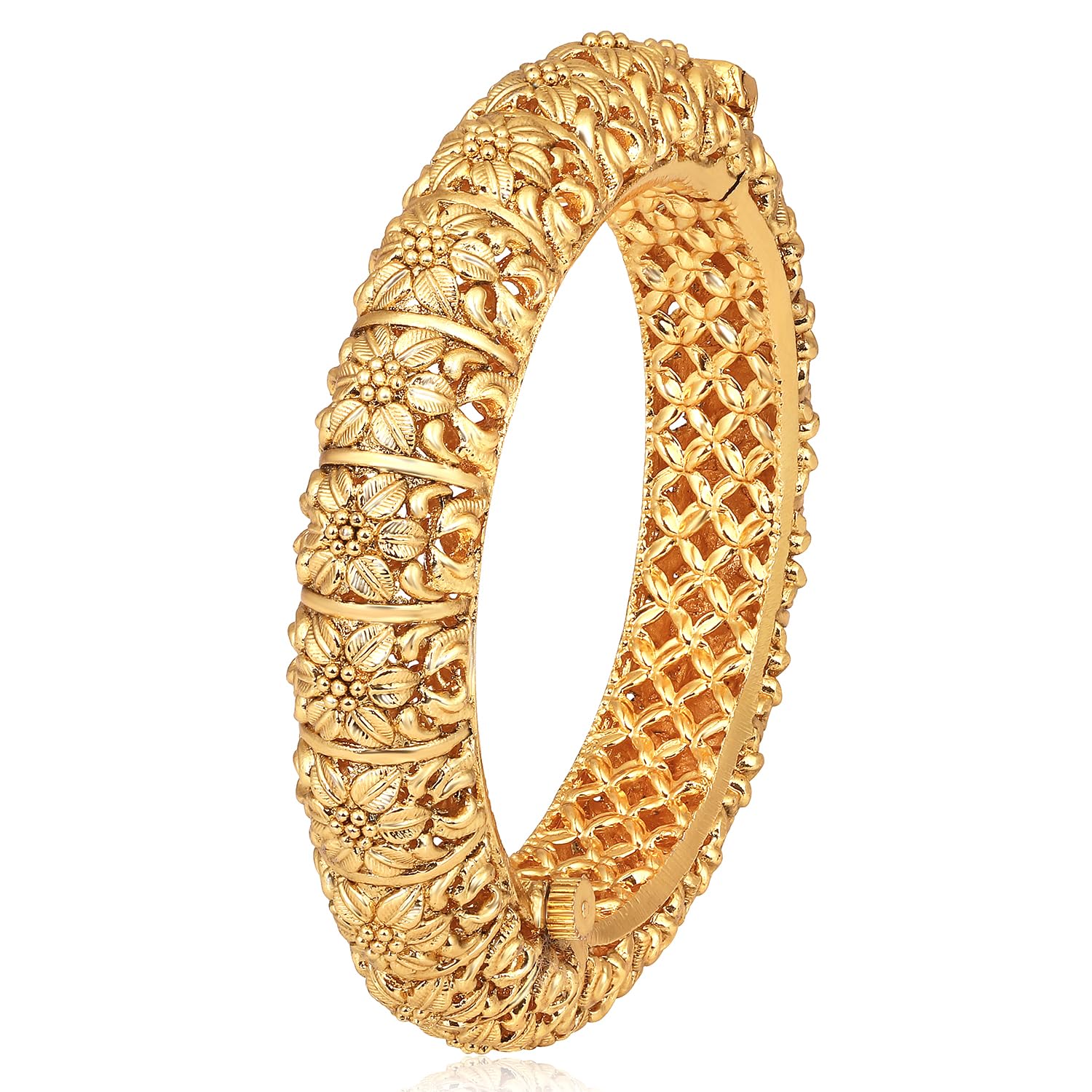 See full amazon price history chart for Peora Gold Plated Single Piece Openable Floral Kada Bangle Traditional Jewellery for Women (Size - 2.8 inch) Peora Gold Plated Single Piece Openable Floral Kada Bangle Traditional Jewellery for Women (Size - 2.8 inch) (B0D47JLNBT) Amazon Price History, Amazon Price Tracker