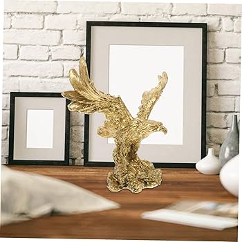 Amazon｜NUOBESTY 鷹の像 ガーデンイーグルの置物 新年の贈り物