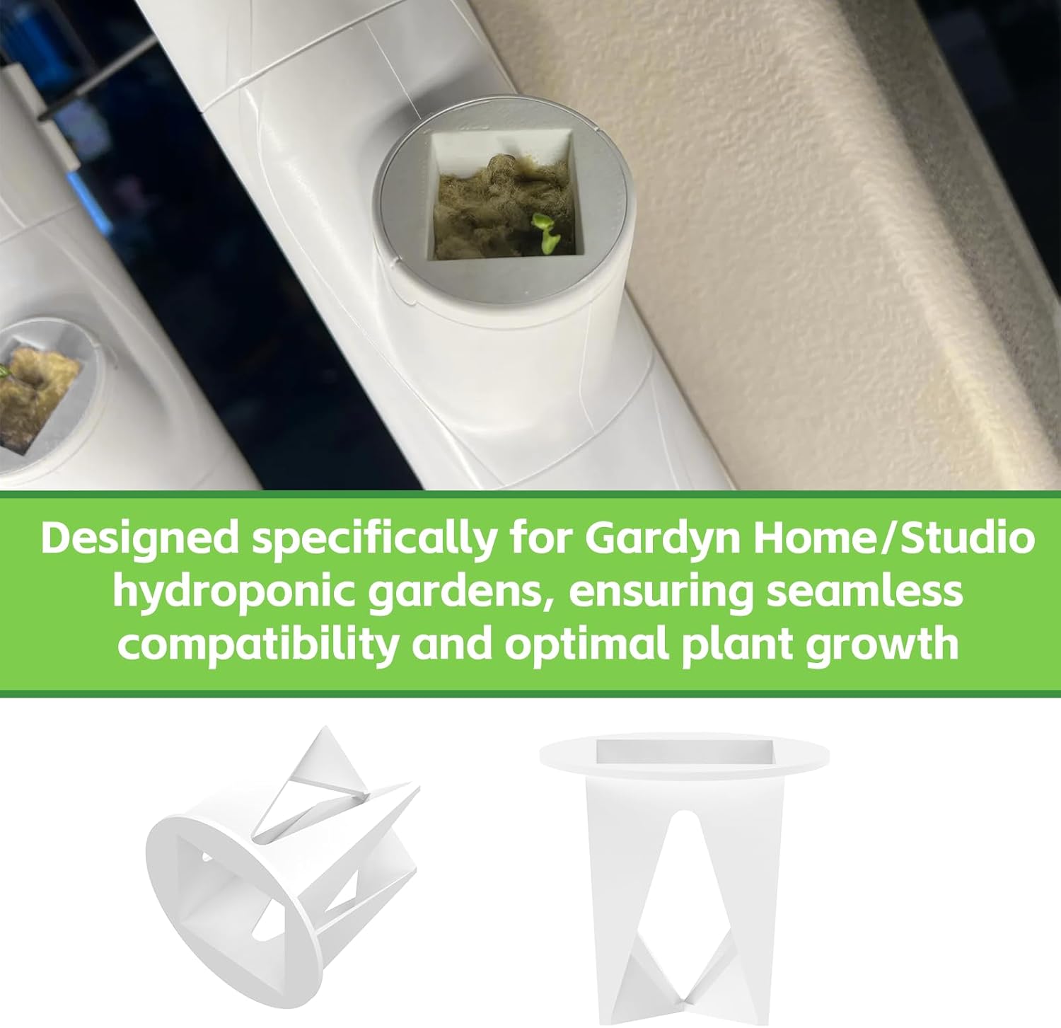 Grow yCube Hydroponic Growing Cups for Gardyn - Compatible with Gardyn Home/Studio Indoor Garden System (15 Pack)