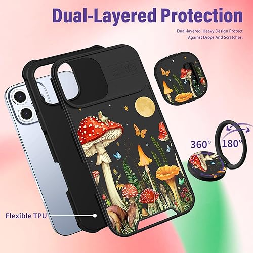 Miniatura 495 de Funda 2 en 1 para iPhone 11 para mujer, linda funda para teléfono para niñas, diseño de mariposas y flores, diseño Kawaii bonito y único con funda