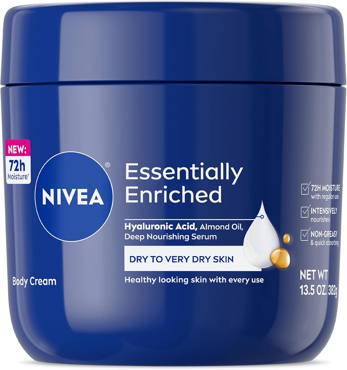 Essentially Enriched Body Cream with Hyaluronic Acid, 13.5 Oz