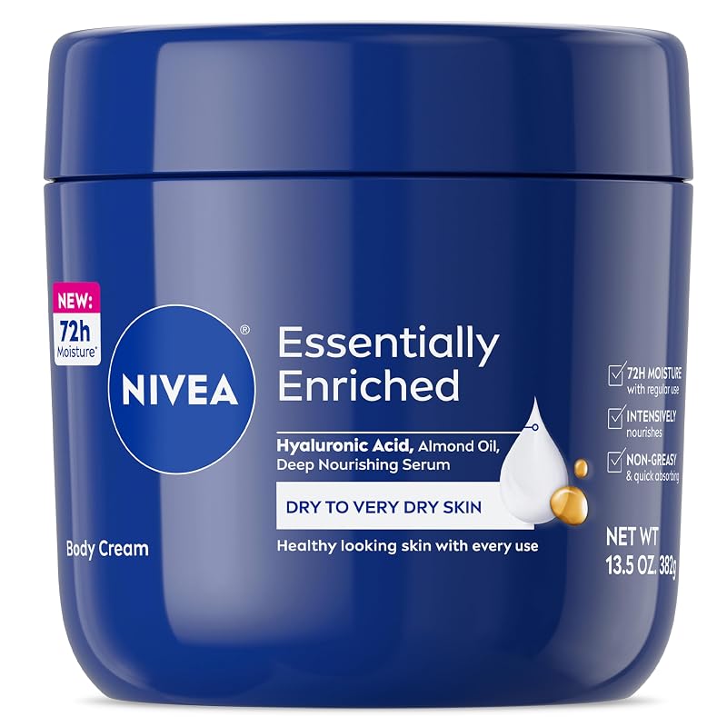 Creme Corporal NIVEA Essentially Enriched com Ácido Hialurônico, 400 g