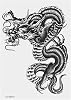 ULTNICE Temporary Arm Tattoos Large Black Dragon Temporary Tattoo Sticker for Men Women