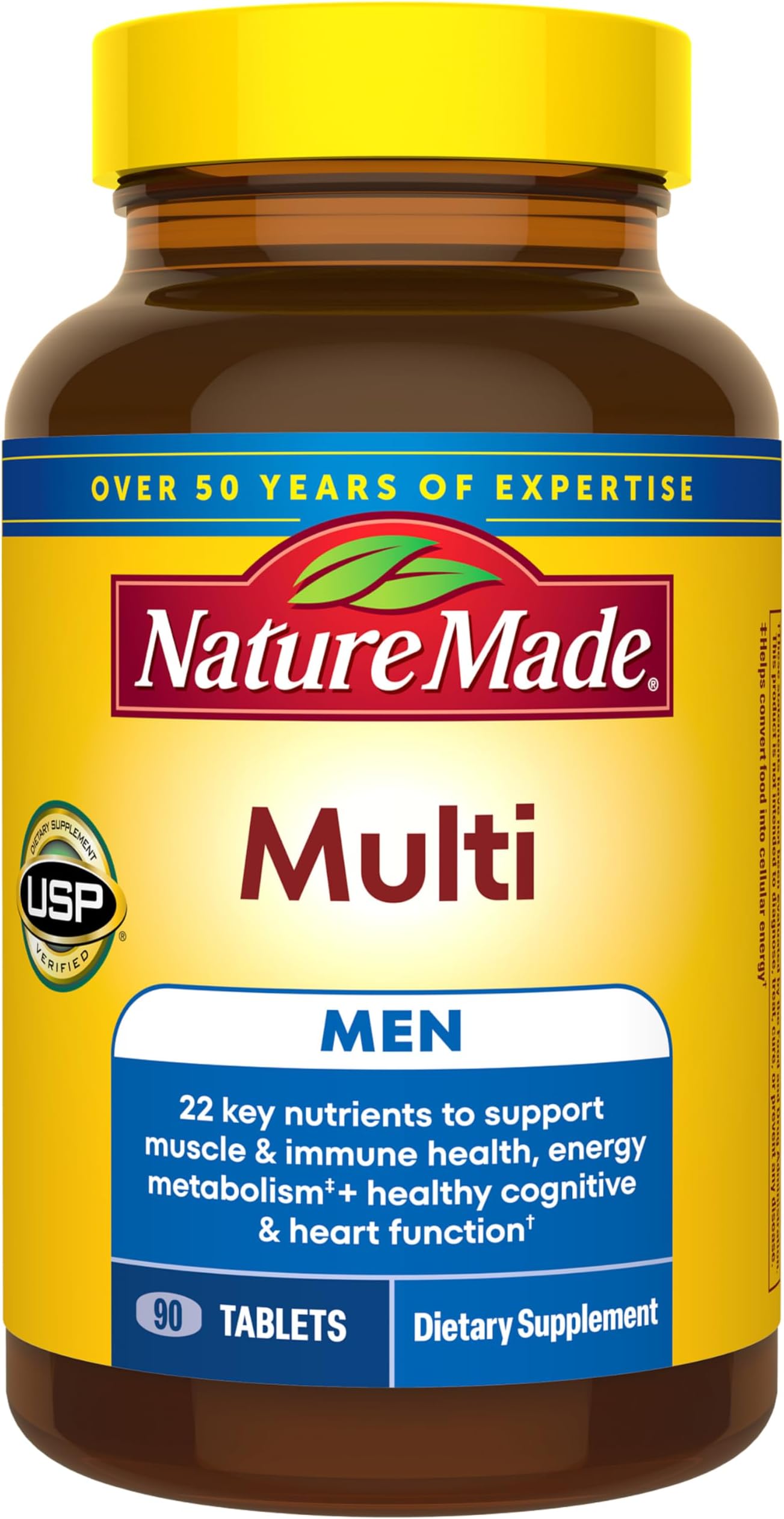 Multivitamin for Him, Mens Multivitamin, 90 Tablets