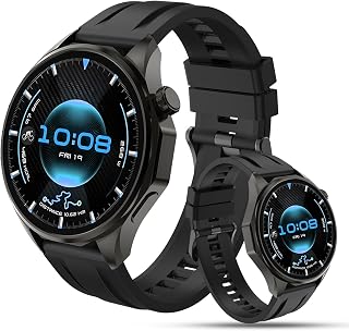 AURAFIT SmartWatch, Relogio Smartwatch Feminino e Masculino | chamada Bluetooth,à prova d'água IP68, com 100+ modo esportivo e recebimento de notificações, Compatível com Android iOS