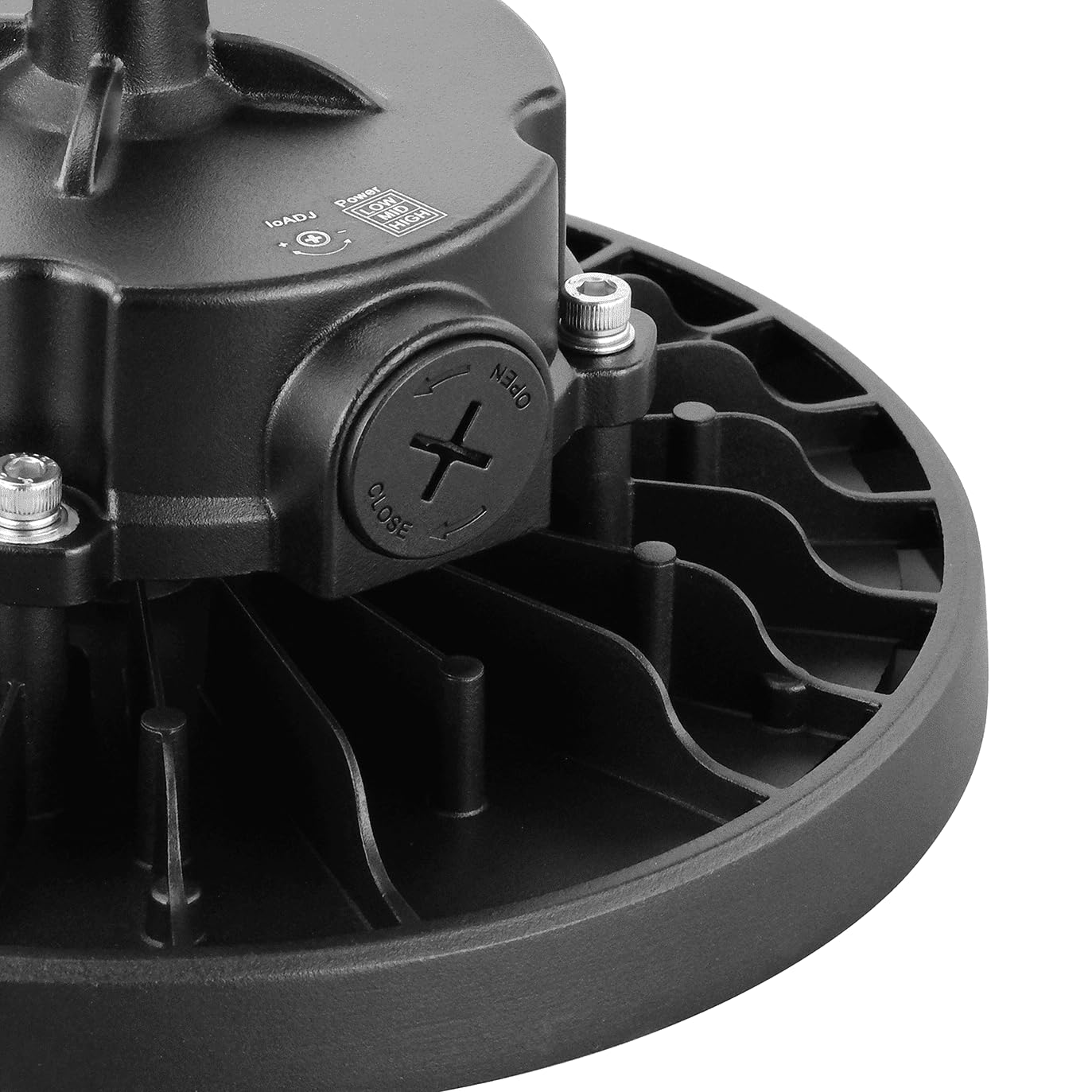 Campana LED Industrial Highbay UFO 200W 30000Lm – Luz Fría 5000K IP65 CRI>80 Driver Lifud Regulable 1-10V Iluminación Almacén Fábrica (Luz Fría 5000K, 200W)
