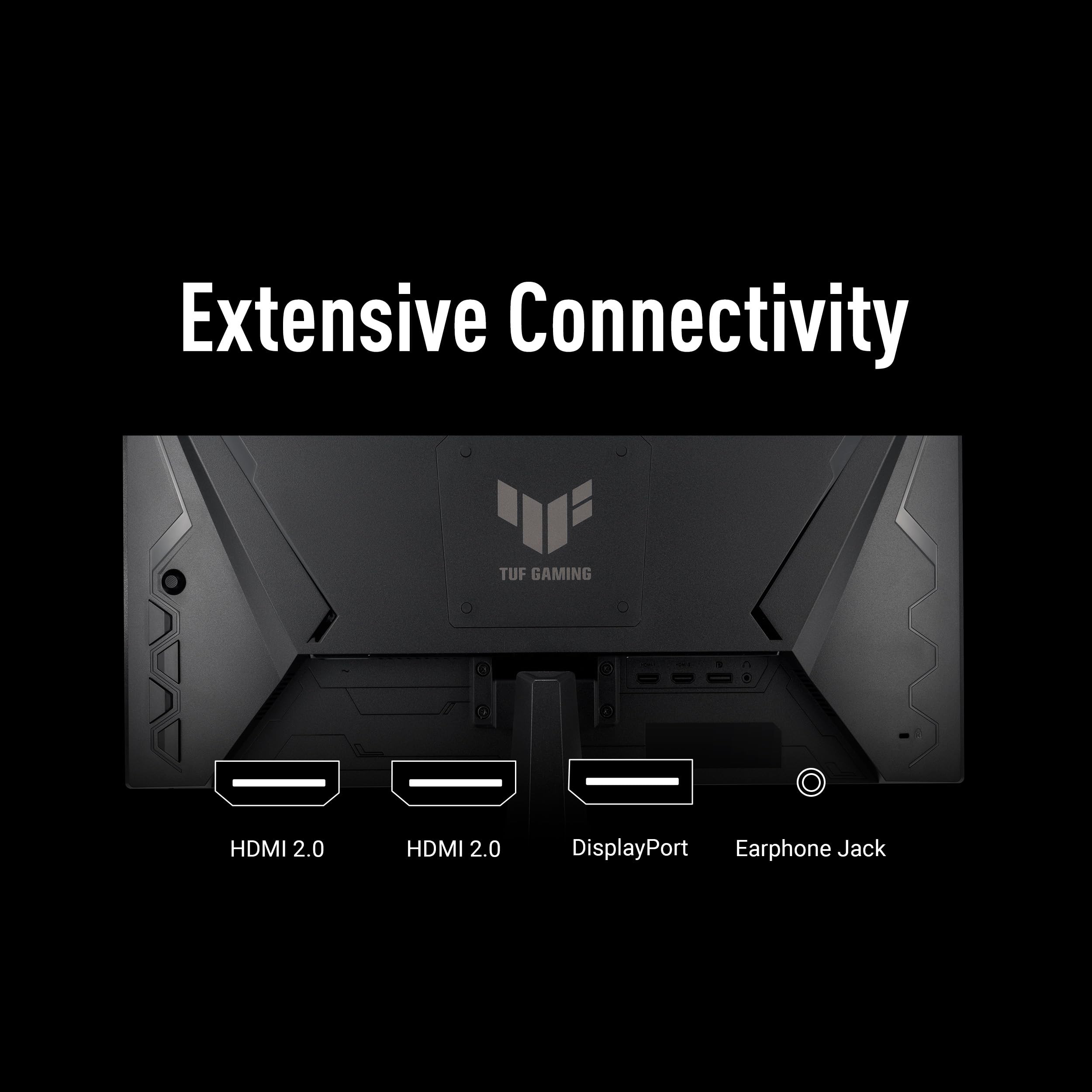 ASUS TUF Gaming VG257Q5A Moniteur Full HD 24,5" (200 Hz, ELMB Sync, Temps de réponse 0,5 ms, FreeSync Premium, 1920 x 1080, Gaming AI, Haut-Parleur, DisplayPort 1.4, 2 x HDMI 2.0)