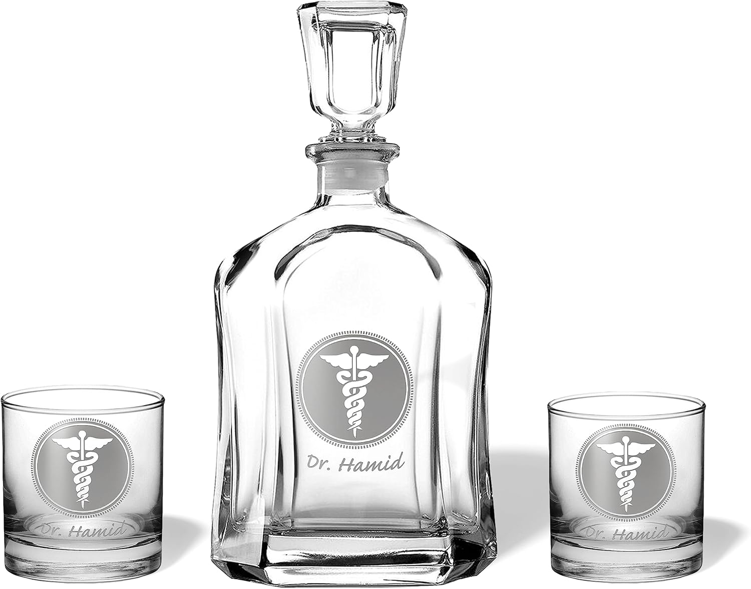 Alterd Industries Personalized Doctor Glass - Doctor Gift, Graduation, MD, Med School, Medical Doctor, Retirement (Double Pint Gift Box)