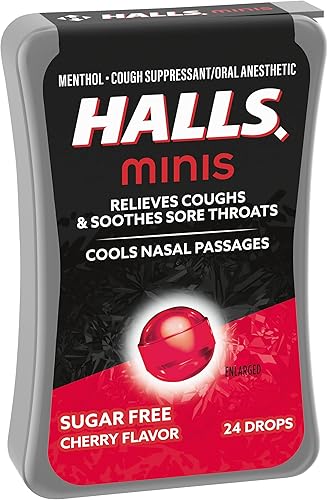 Miniatura 22 de HALLS Minis - Gotas para la tos sin azúcar, sabor a cereza, 24 gotas