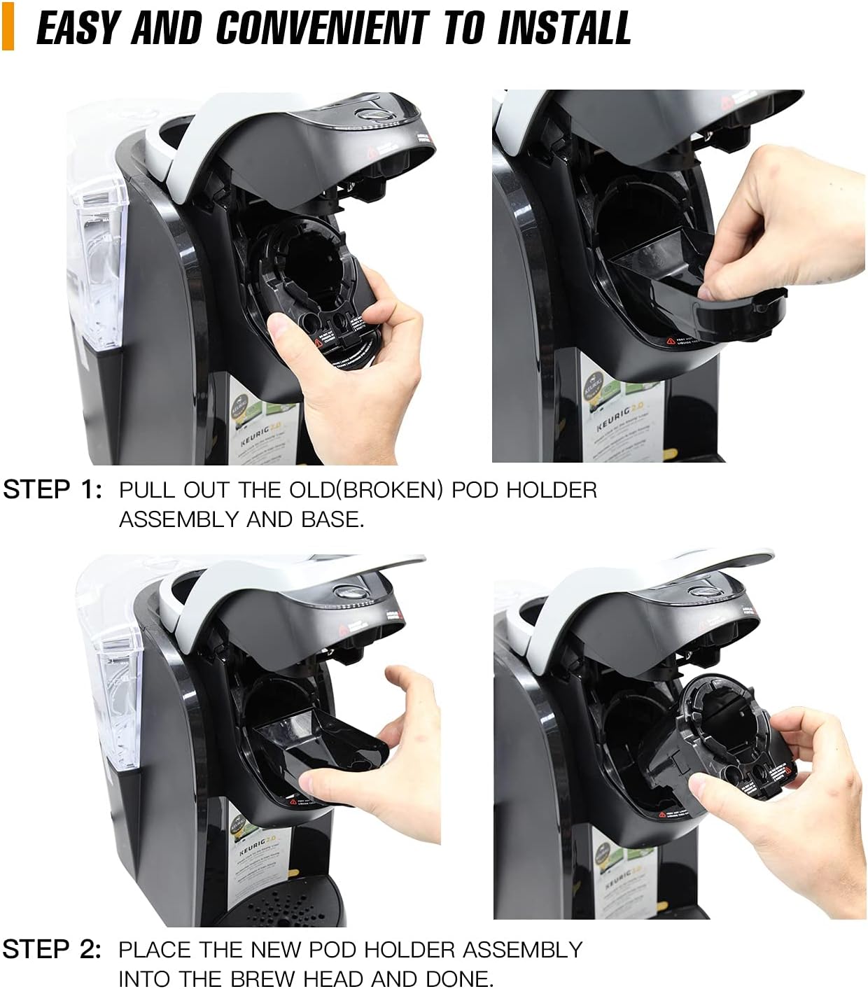 Full Assembly Replacement Coffee Cup Pod Holder Needle Assembly For All Keurig 2.0 Models