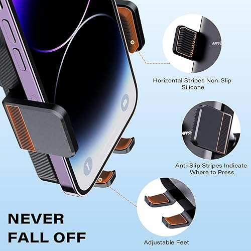 Miniatura 4 de APPS2Car Soporte para teléfono Tesla, clip de ventilación de aire, modelo 3, modelo Y, soporte de teléfono una pulsación para liberar se adapta a