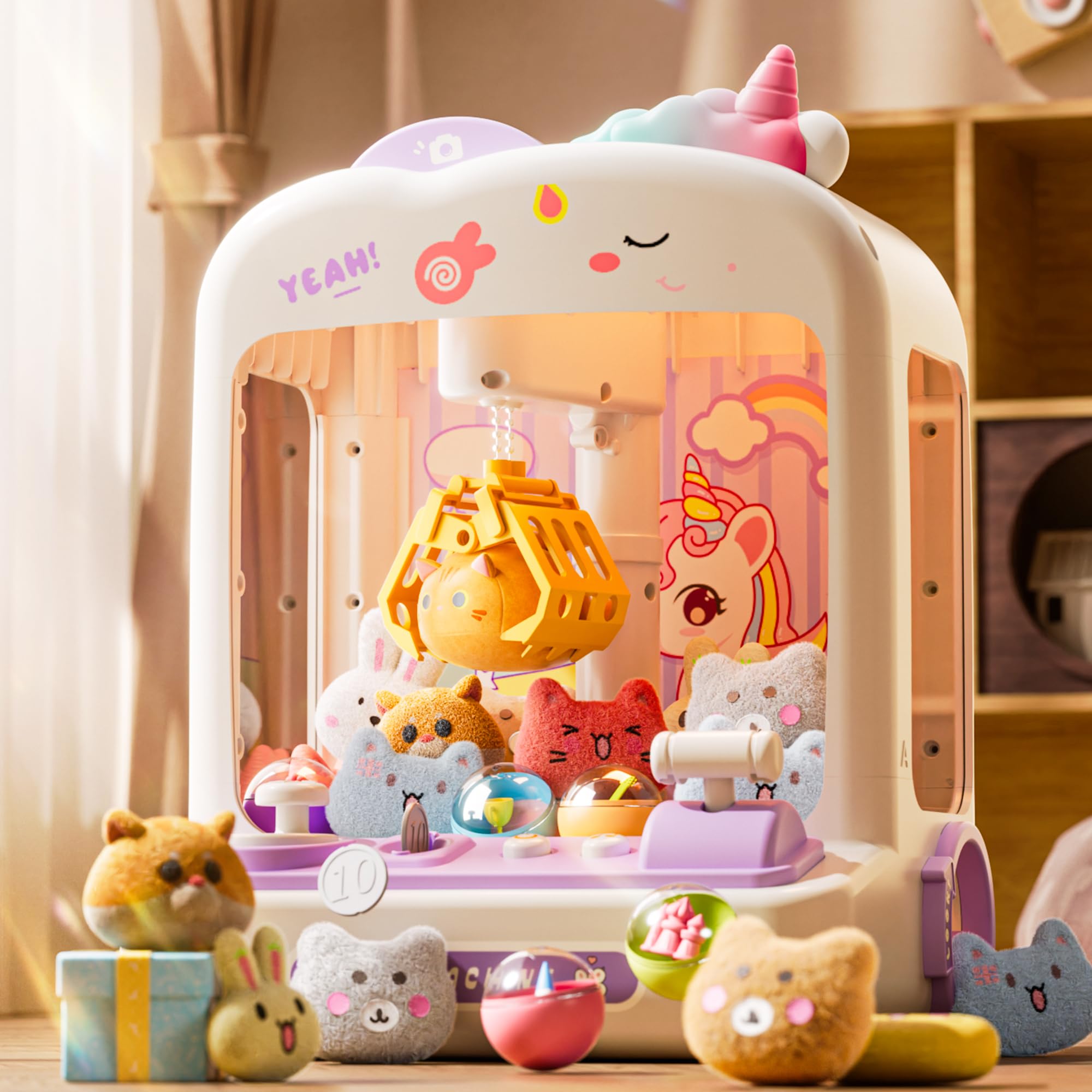 Amazon.com: AIQI 55 PCS Mini Claw Machine for Kids, Vending