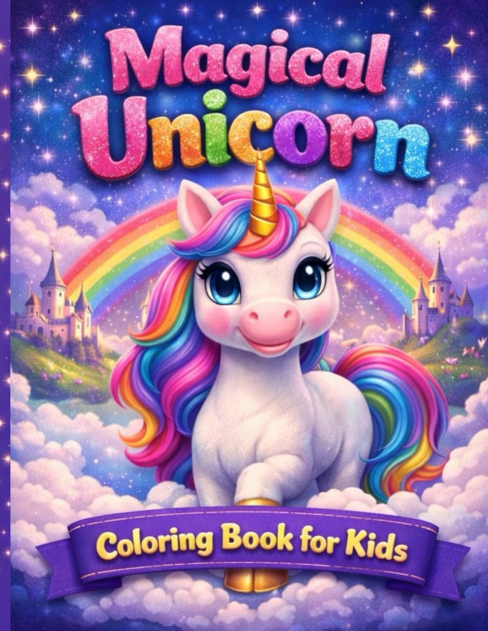 Magical Unicorn Coloring Book: Fun and Creative Coloring Pages for Kids Ages 4-8
