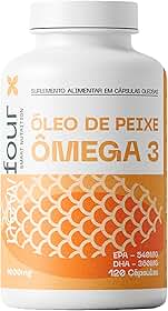 Ômega 3 Óleo de Peixe 1000mg EPA 540mg DHA 360mg 60 Cápsulas Suplemento Alimentar Newfour