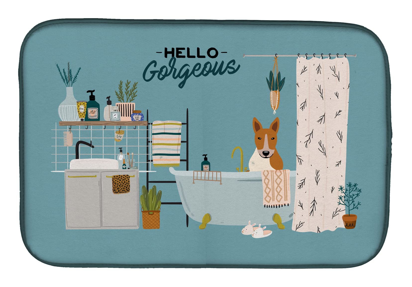 Bull Terrier tapis imprimé pour célébrer votre compagnon à quatre pattes