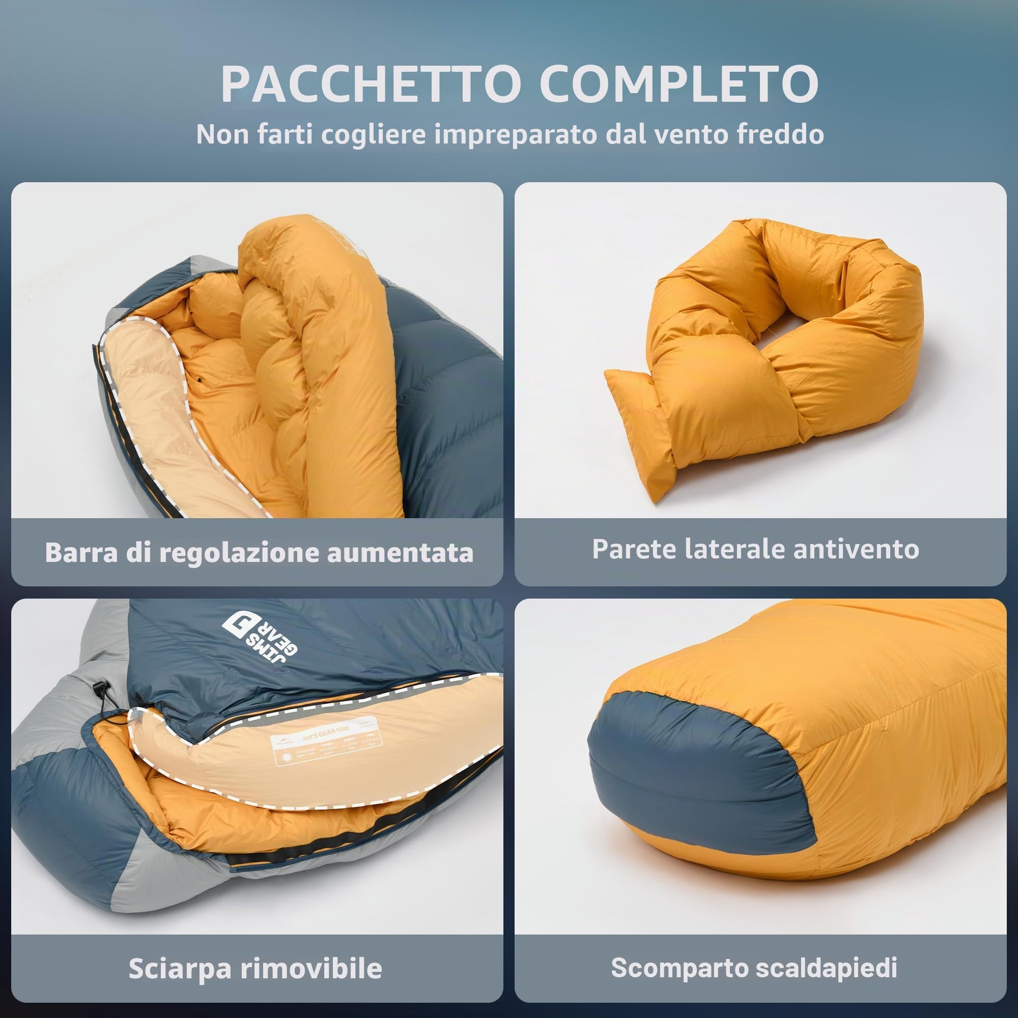 Naturehike Sacco a pelo in piuma ultra leggero per l'inverno, singolo, per esterni, campeggio, 850 FP, impermeabile, caldo e confortevole