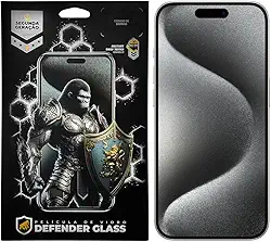 Gshield Película Defender Glass Preta para (iPhone 15 Pro Max)