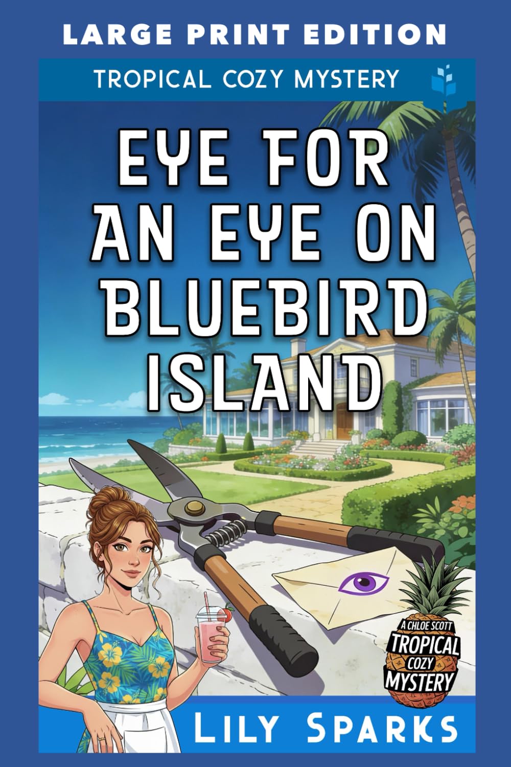 Eye For An Eye on Bluebird Island: LARGE PRINT EDITION (A Chloe Scott Tropical Cozy Mystery LARGE PRINT)