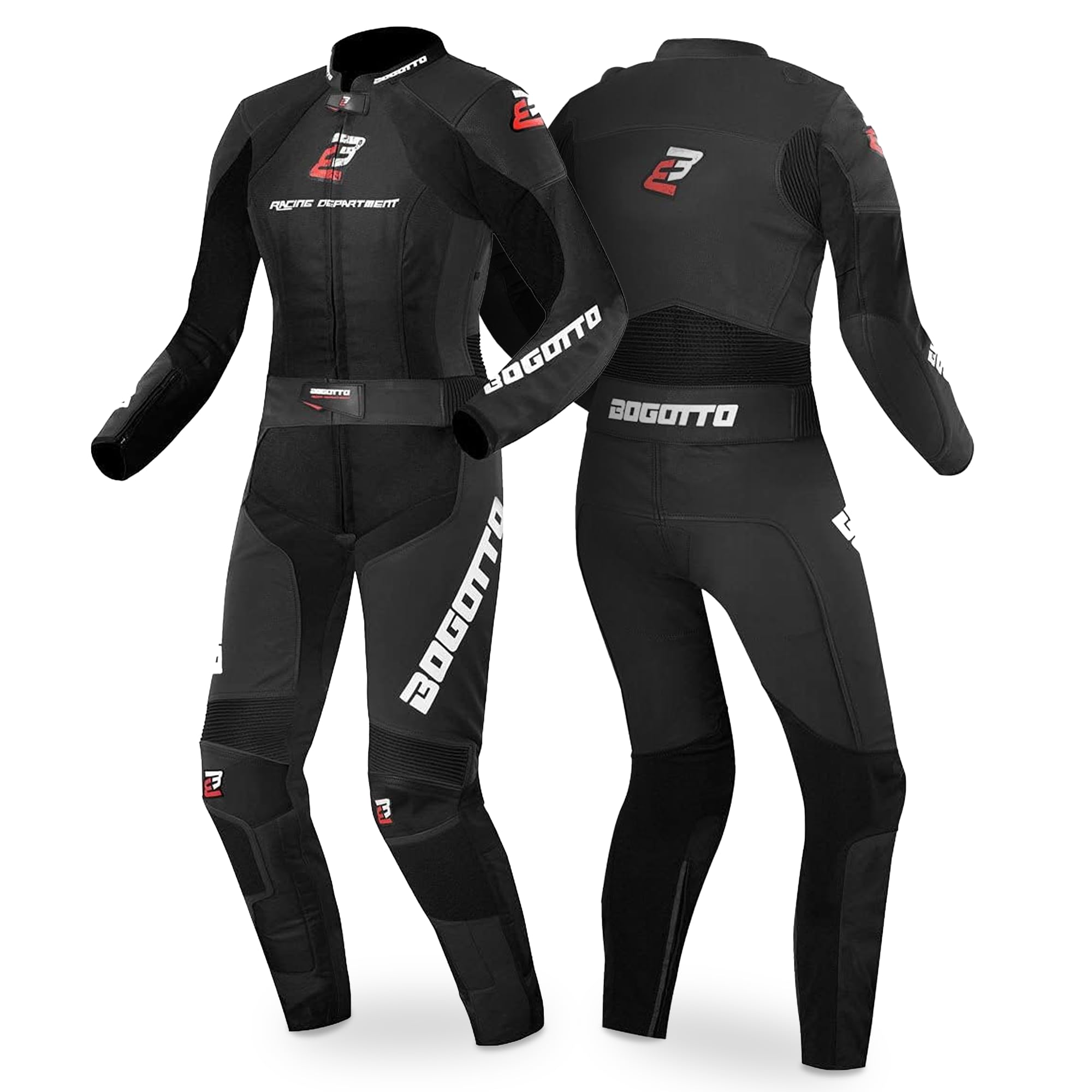 Bogotto Losail 2-Teiler Damen Motorrad Lederkombi, schwarz, 36