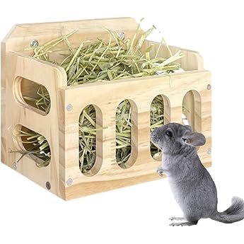Rabbit Feeder - Guinea Pig Hay Rack for Cage - Hay Feeder for Rabbits Guinea Pigs Hay Rack Hay Holder for Small Pets