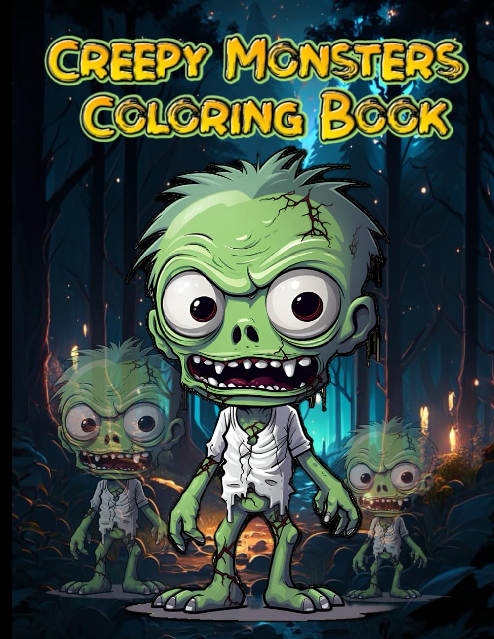 Creepy monsters coloring book :kawaii cute monsters and zombies coloring page for adults, teens,kids: cute monsters are waiting for you to be colored ... colors and bring each scary creature to life