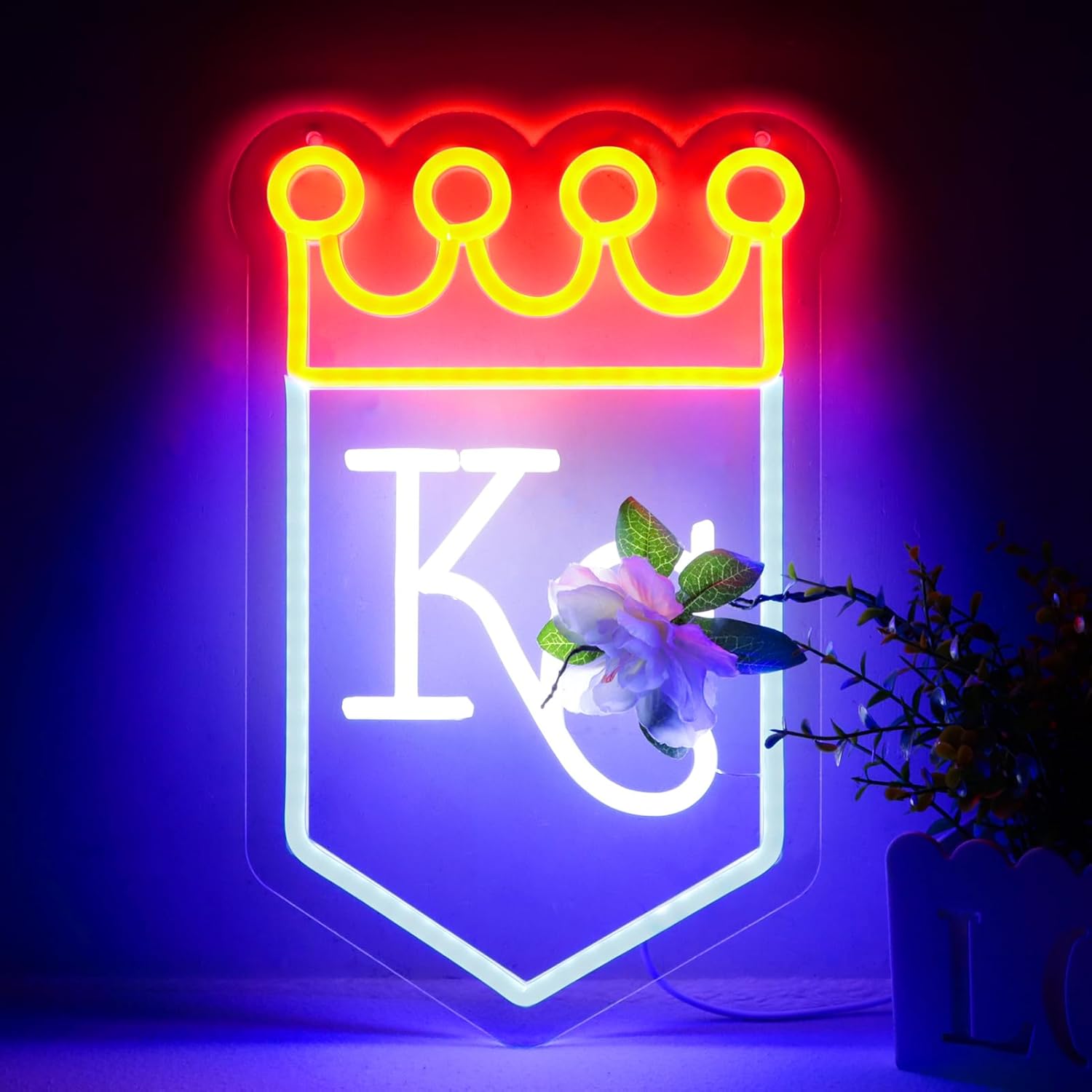 Balanar Baseball Team Logo Neon Sign for Wall Decor,Dimmable Baseball LED Lights Signs for Bar Man Cave Bedroom Home Bar Shop Pub Bistro Party Hotel Game Room Decor Gifts