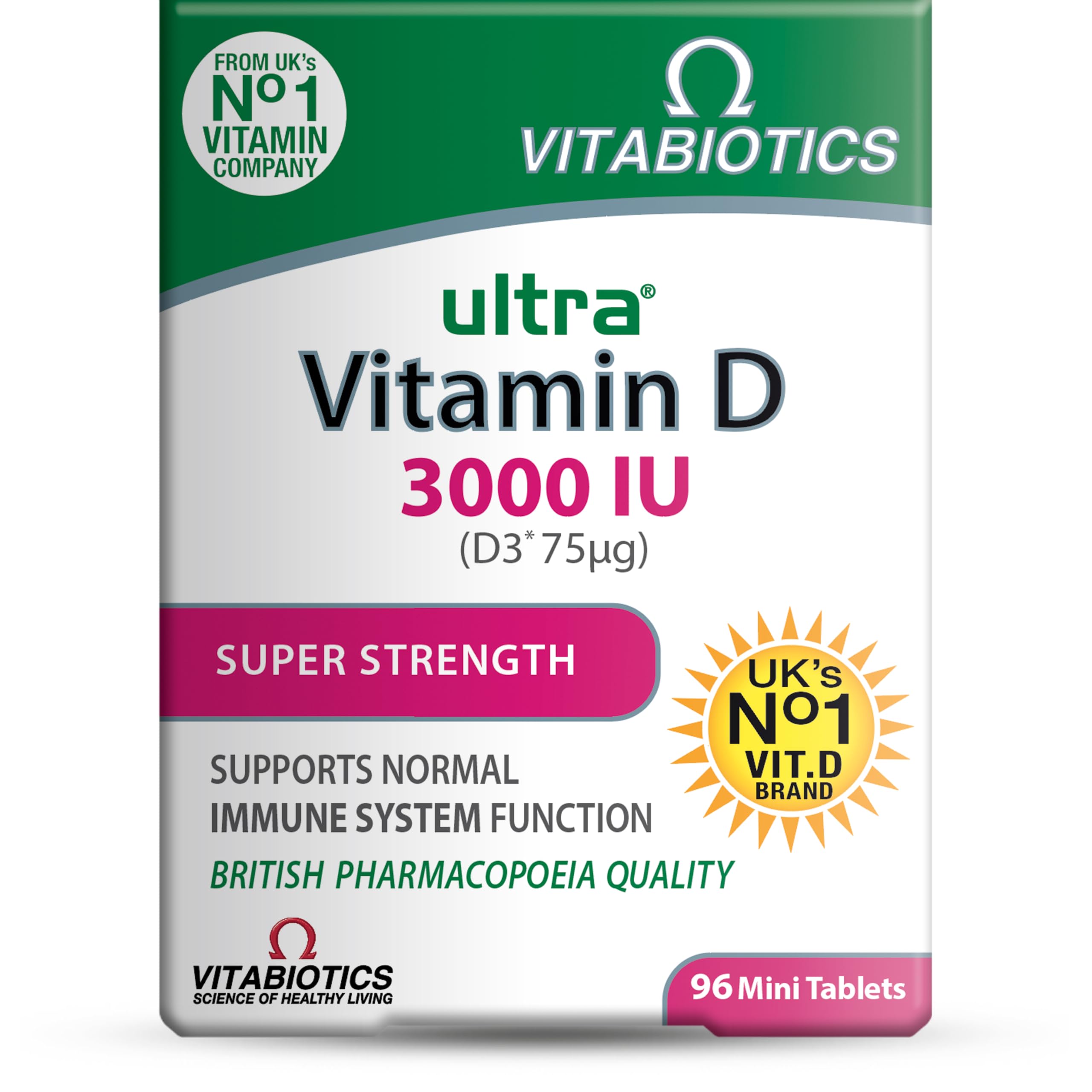 Vitamin D Tablets 3000IU, Vitabiotics Ultra