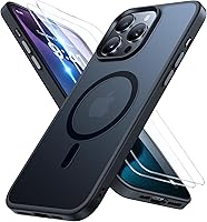 Vista 126 de Miracase - Funda magnética para iPhone 13 de 6.1 pulgadas (compatible con MagSafe) (con 2 protectores de pantalla), protección de grado militar