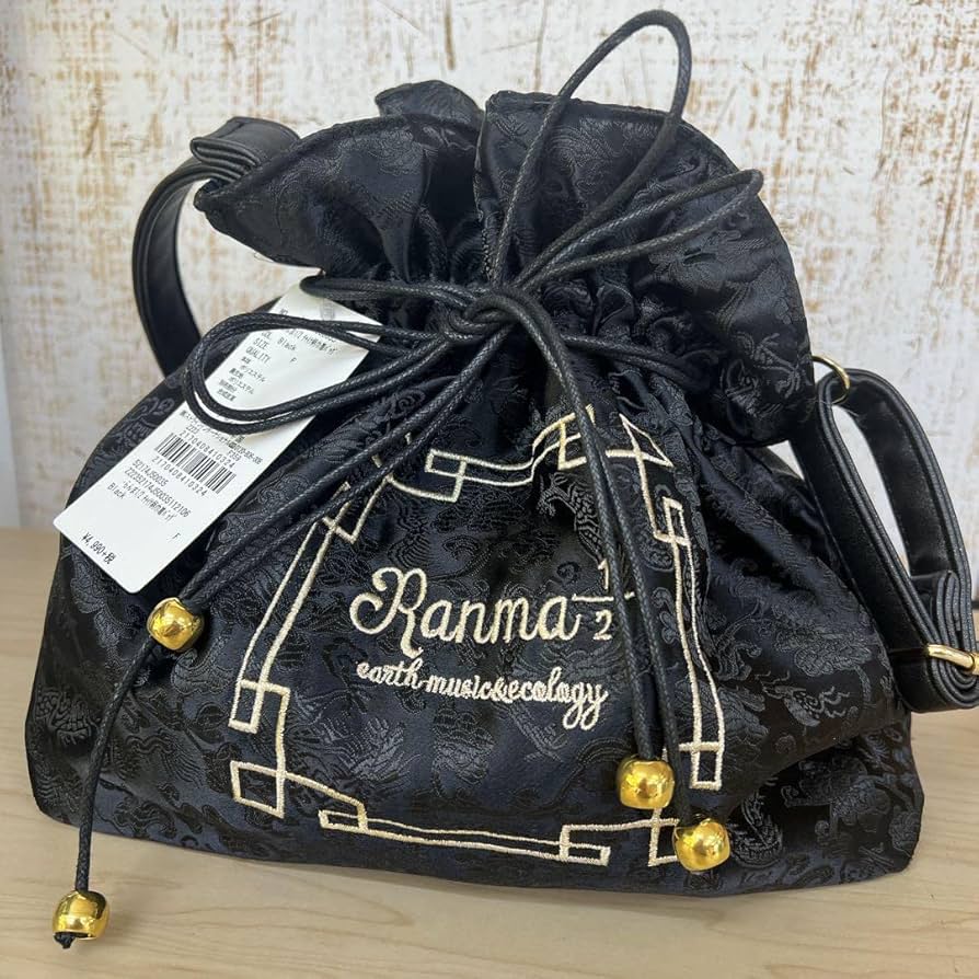 らんま1/2 earth music&ecology チャイナ柄巾着バッグ earth music&ecology（アースミュージックアンドエコロジー）の