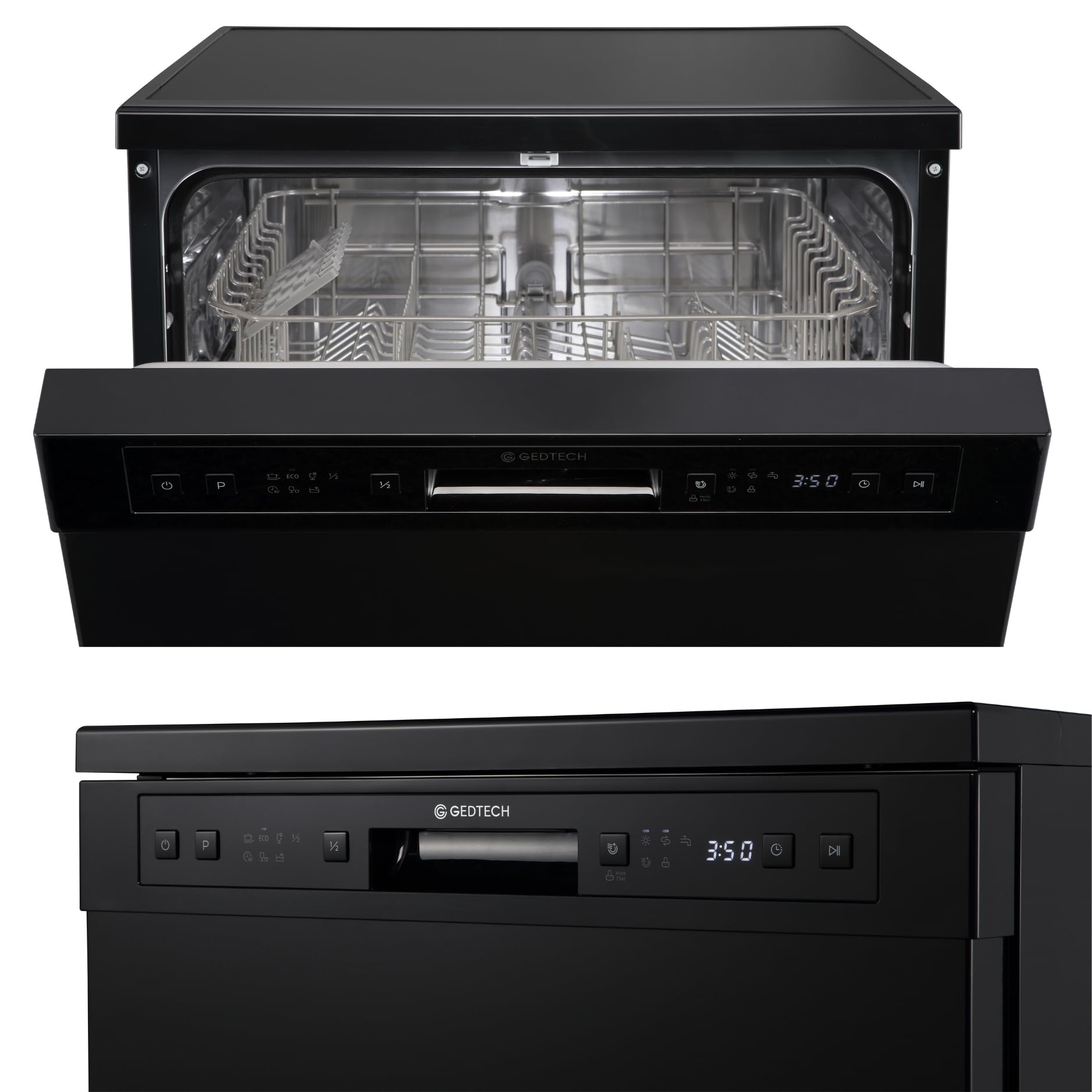 GEDTECH GLV1249 - Lavavajillas, 12 cubiertos, 49 dB (Black)