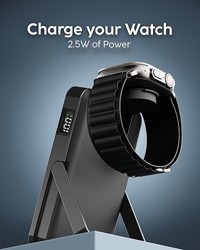 Miniatura 5 de myCharge CliqLuxe - Banco de energía inalámbrico magnético de 10,000 mAh, compatible con iPhone y MagSafe  Cargador portátil Qi2.2 de 25 W Mag