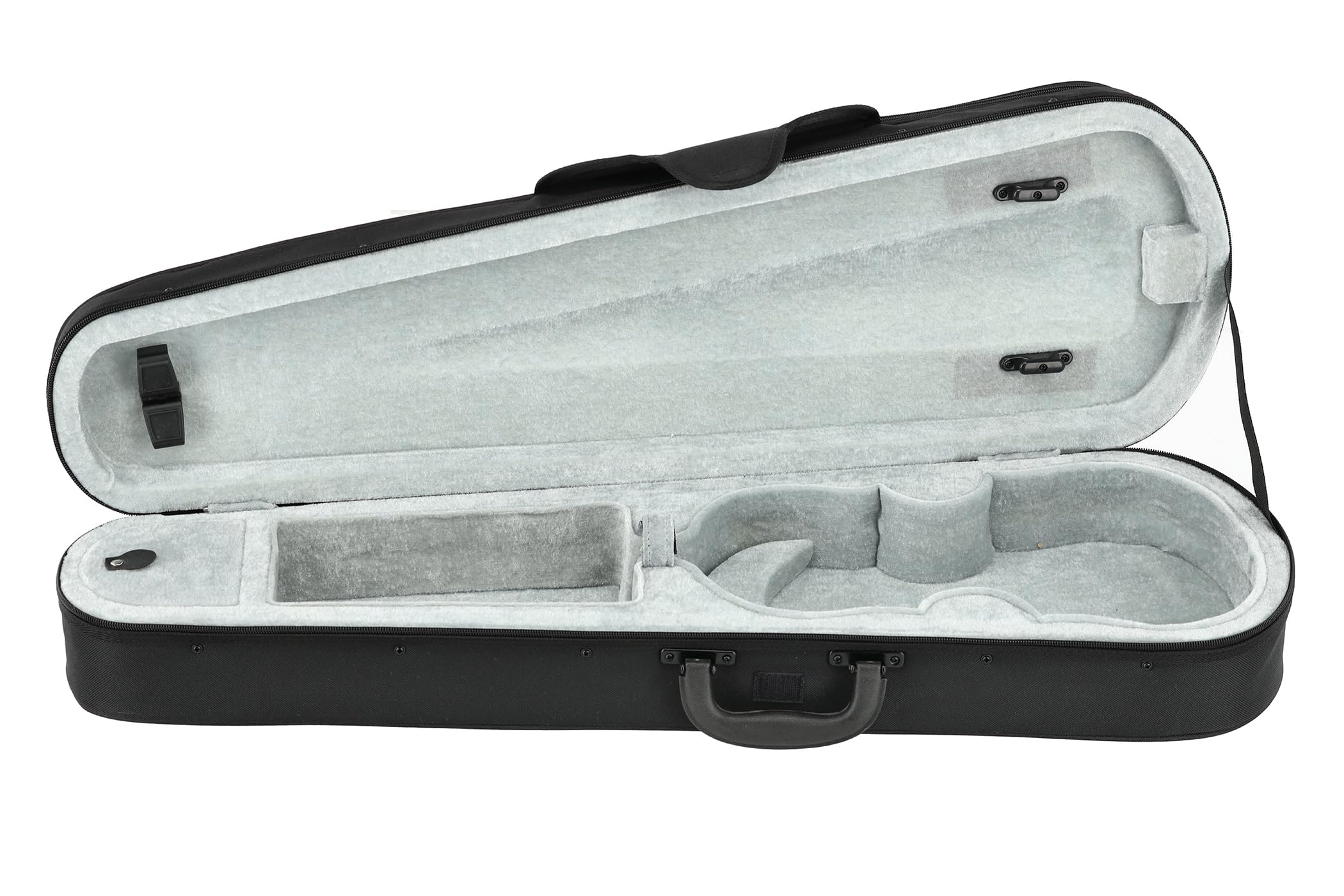 PURE GEWA Estuche para violín negro con pequeño bolsillo para partituras 4/4