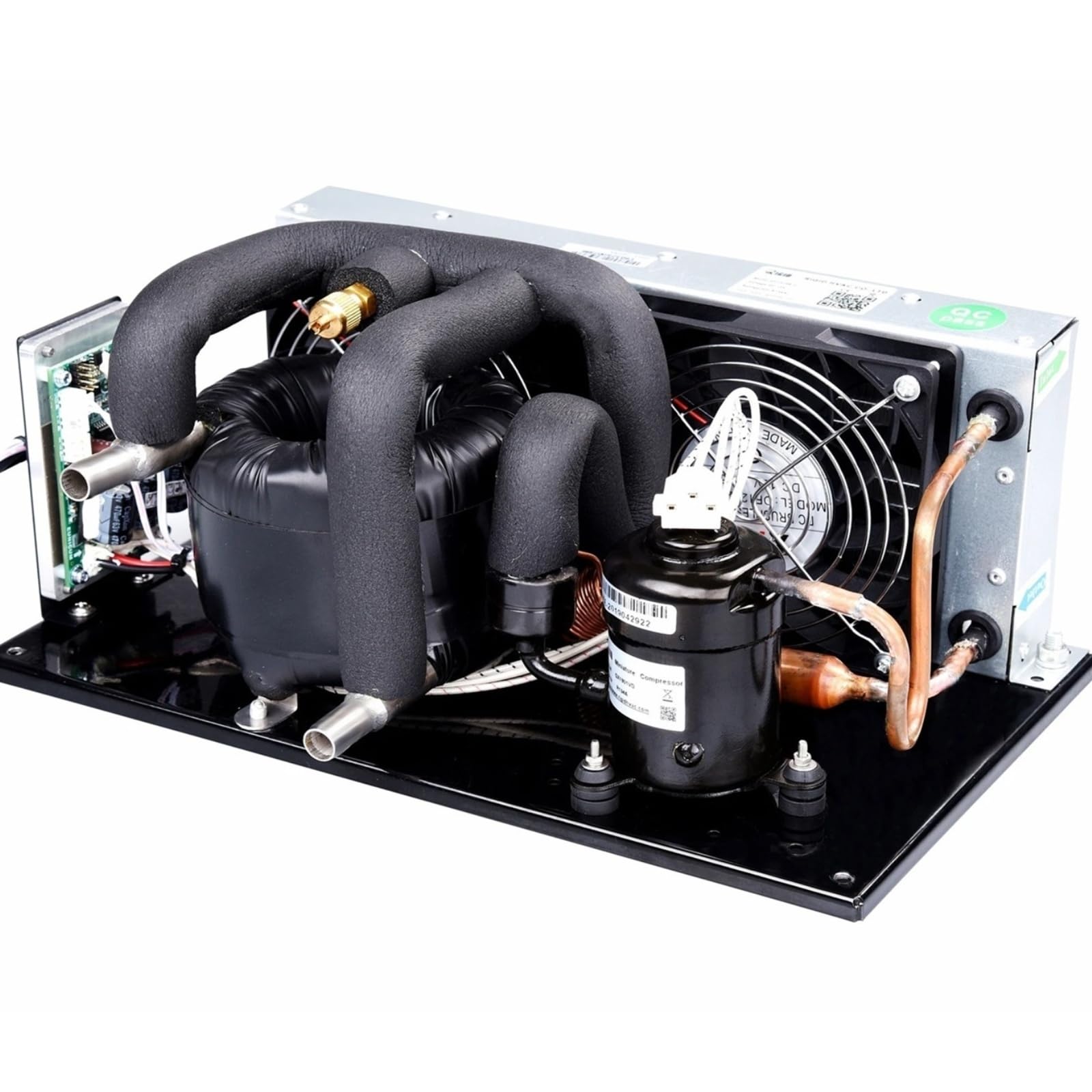 CVFRDD Micro DC Air Conditioner, Coaxial Liquid Chiller DV3220E-C,24V DC, 200W Capacity, R134A Compact & Efficient for Cycling