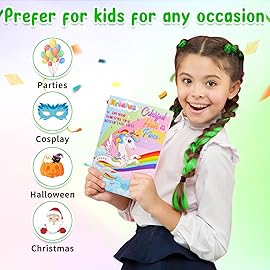 Kyerivs 24PCS Colored Clip in Hair Extensions for Girls 20Inch Rainbow Straight Synthetic Hairpieces Stocking Stuffers for Girls Party Highlights Colorful Hair Accessories Halloween Gifts for Women