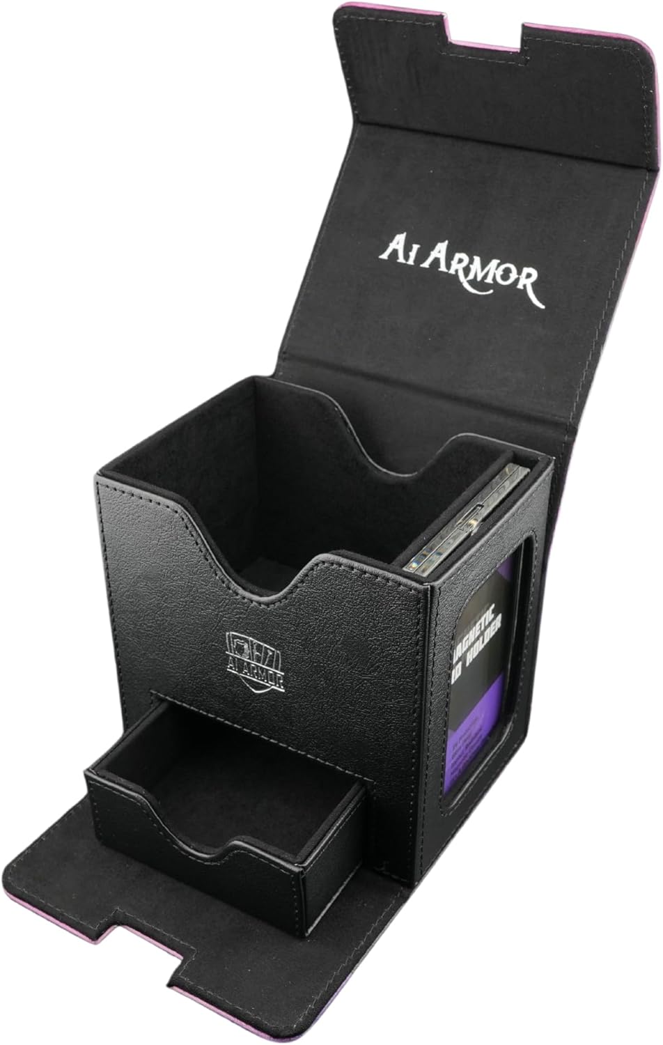 TCG/MTG Commander 100+ Card Art Deck Box With Storage (Graveyard Lotus)