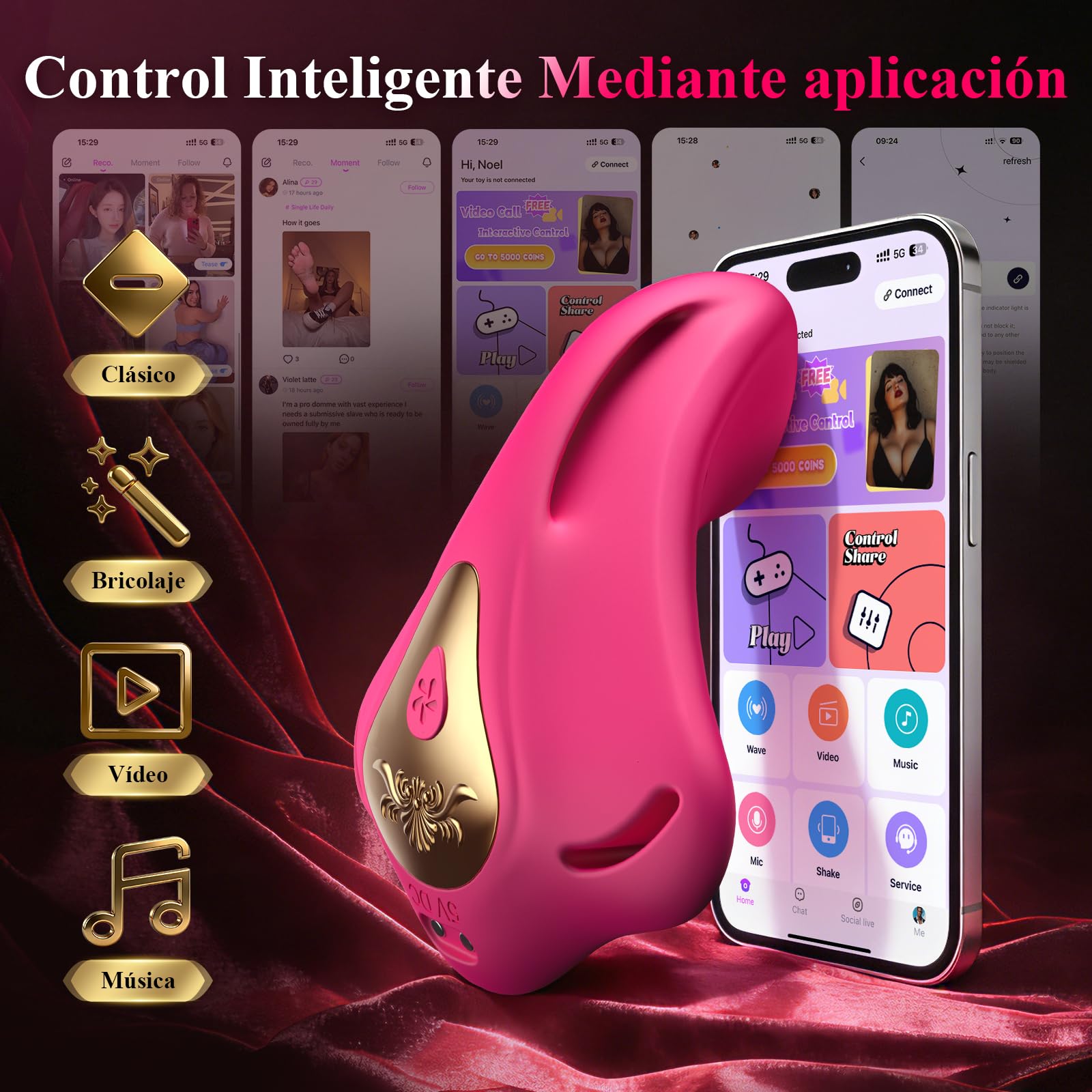 Vibrador Mujer Juguetes Eróticos Para Pareja Sexuales