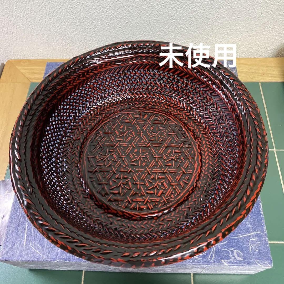 籃胎漆器 乱れ箱 Yahoo!オークション - 未使用品 久留米 籃胎漆器 らんたいしっき