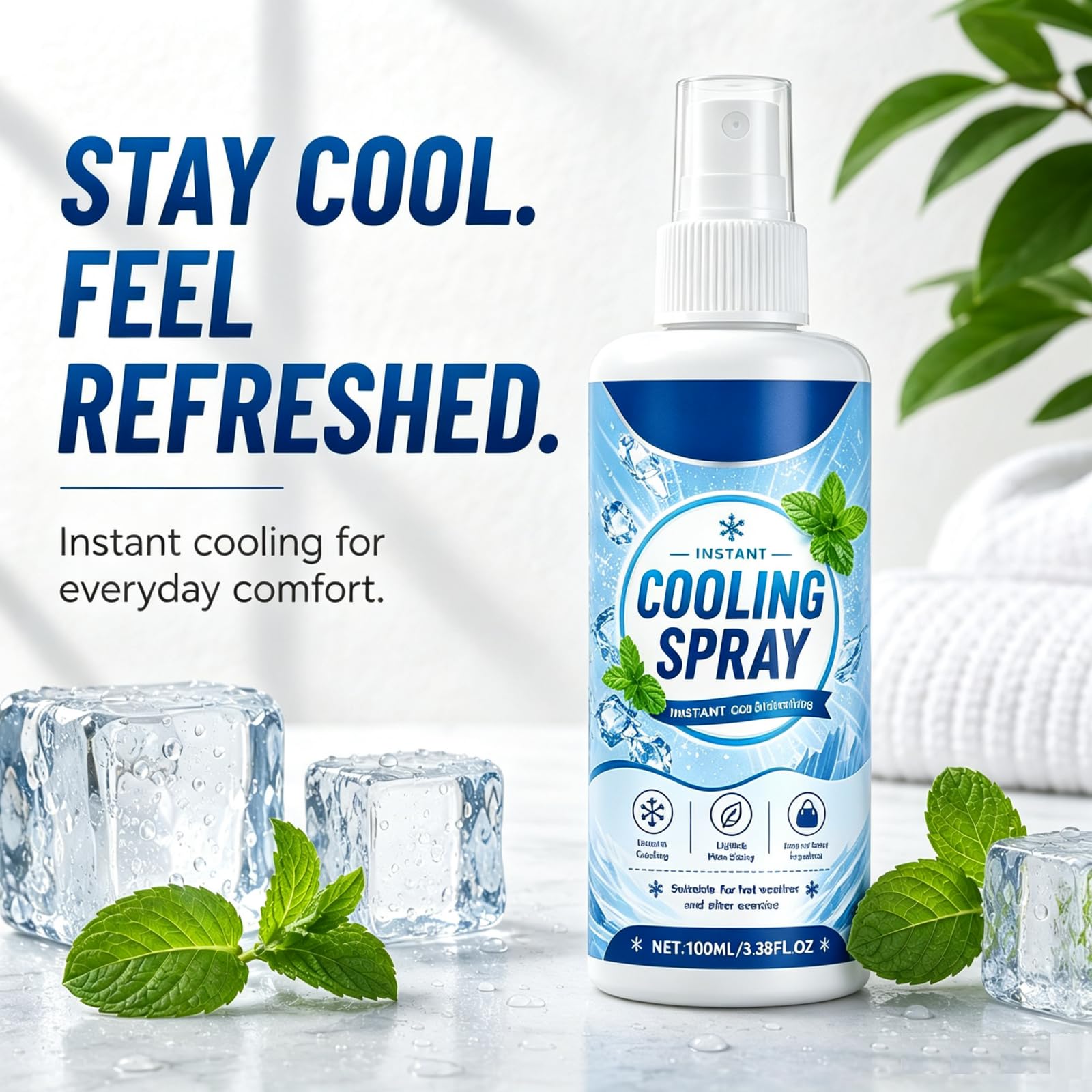 Instant Cooling Mist Spray für heißes Wetter, Summer Essentials Cooling Spray für das Gesicht (8pcs)