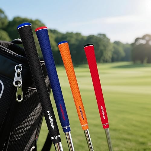 Miniatura 7 de Agarres de golf multicompuestos, juego de 13 empuñaduras, empuñaduras de goma suave, tecnología de hilo de algodón ecológico antideslizante, tamaño