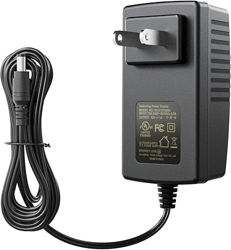 Miniatura 1 de ZOSI DC 12V 1A 1000mA US CCTV adaptador de fuente de alimentación 9.8 ft largo cables de alimentación para el hogar cámara de seguridad sistema de