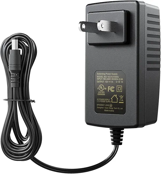 ZOSI DC 12V 1A 1000mA US CCTV Power Supply Adapter 3m Long Power Cords for Home Security Camera Surveillance System