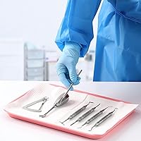 Vista 105 de JMU 20 bandejas dentales autoclave plástico Procedimiento plano para instrumentos, 13.25 x 9.75 pulgadas, tamaño B (rosa)