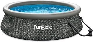Funsicle 10' x 30'' QuickSet Ring Top Above Ground Swimming Pool, Herringbone,(P1A01030A)